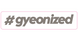 Наклейка серебряного цвета #gyeonized Sticker Silver 17,9 мм x 100 мм