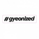 Наклейка черного цвета #gyeonized Sticker Black 17,9мм x 100мм